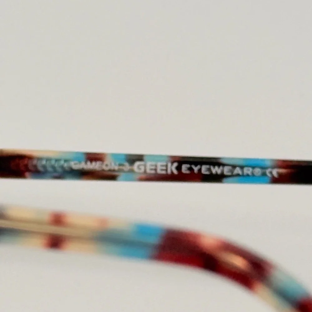Geek Eyewear Game On 3 Round Blue Demi Tortoise Shell Eyeglass Frames 48-18-140